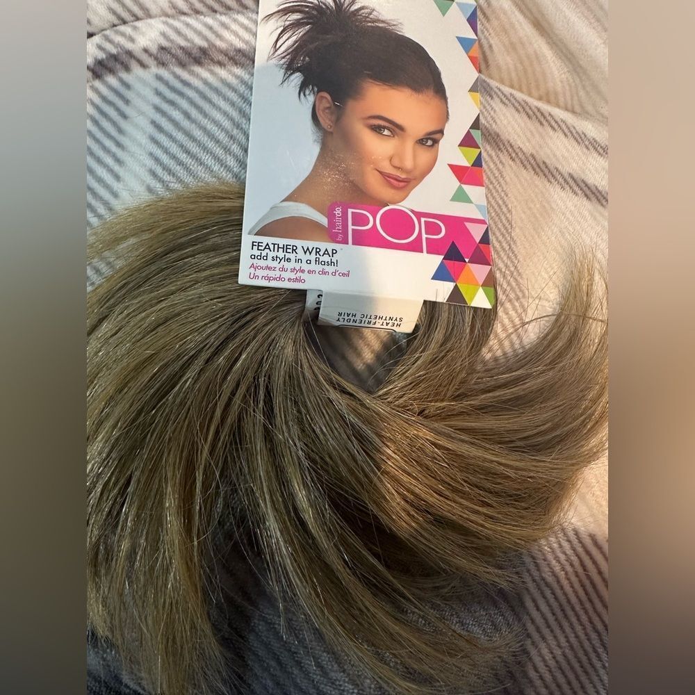 Natural Brown Buttered Toast Hair Extension Pony tail